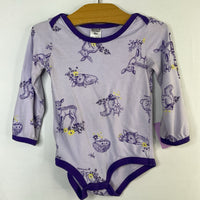 Size 18m: Carhartt Purple/Yellow Floral Deer Long Sleeve Onesie