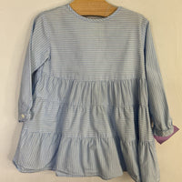 Size 12-18m: Zara Blue/White Striped Long Sleeve Dress