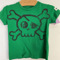 Size 18-24m: Nununu Green/Black Distressed Skull T-Shirt