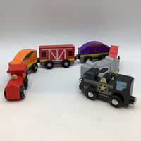 Melissa & Doug Wooden Train Cars