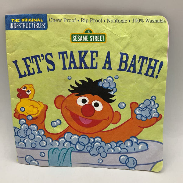 Indestructibles: Sesame Street Let's Take a Bath! Soft Book