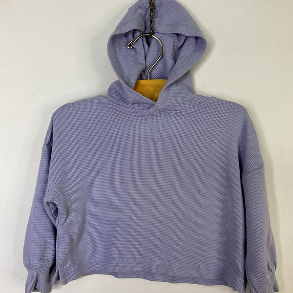 Size 2 (85): Hanna Andersson Purple Waffle Knit Light Pullover Hoodie