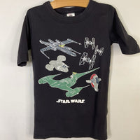 Size 10 (140): Hanna Andersson Black/Multi Star Wars Ships Organic Cotton 2pc Shorty Pjs