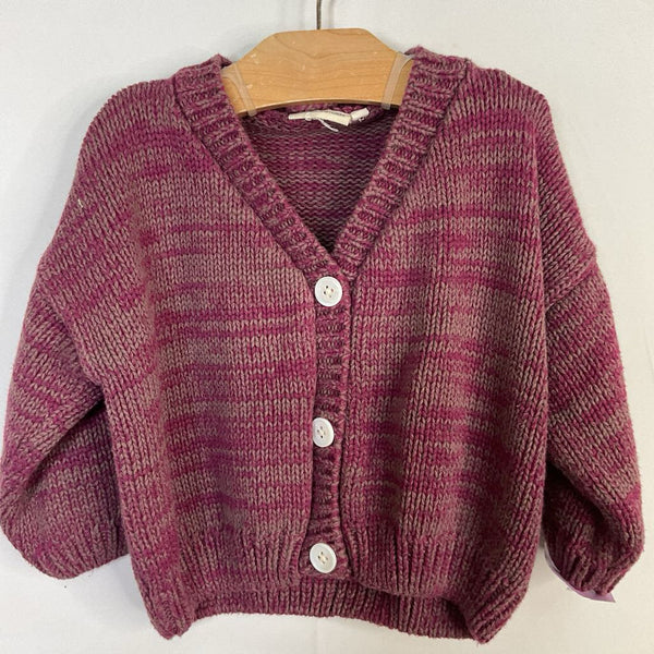 Size 2-3: Summer & Storm Purple/Grey Button-Up Cardigan