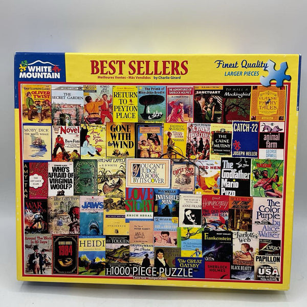 1000pc Best Seller Books Puzzle AS IS - NOT COUNTED