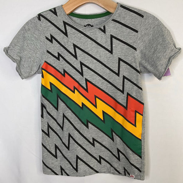 Size 8: Appaman Grey/Green/Orange Zig Zag T-Shirt