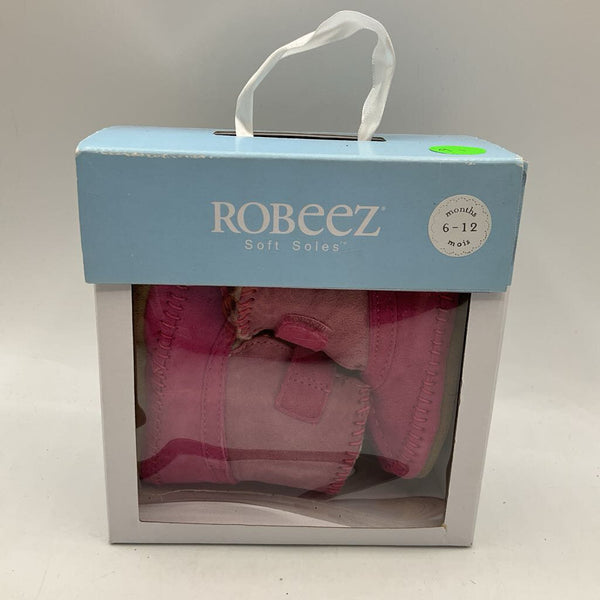 Size 6-12m: Robeez Pink Fleece Lined Winter Booties