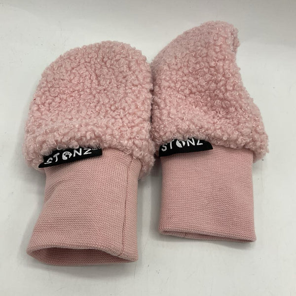 Size 0-12m: Stonz Pink Fleece Mittens