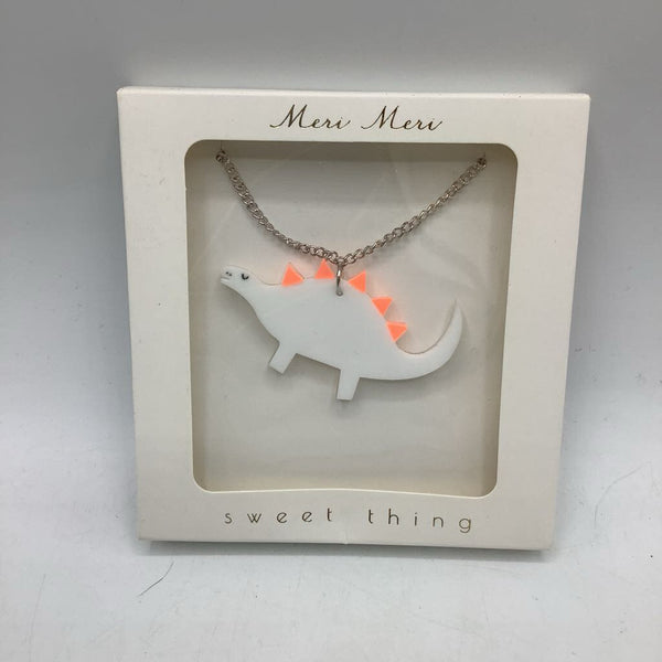 Size 18-20": Meri Meri White Dino Necklace NEW