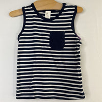 Size 18m: H&M Navy/White Striped Tank