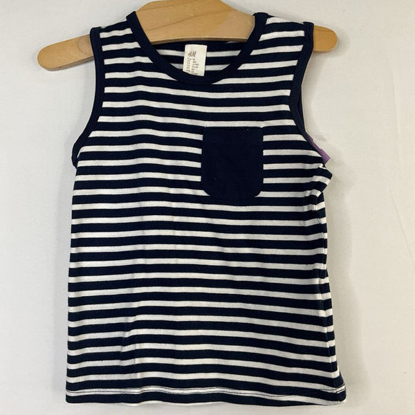 Size 18m: H&M Navy/White Striped Tank
