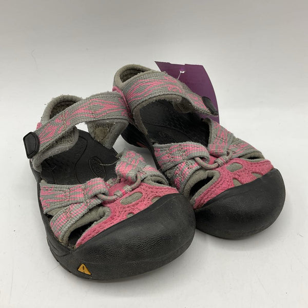Size 5: Keen Grey/Pink Velcro Strap Sandals