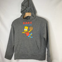 Size 8: Old Navy Grey/Multi Bart Simpson Pullover Hoodie