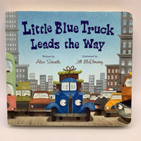 Little Blue Truck Leads the Way (board book)