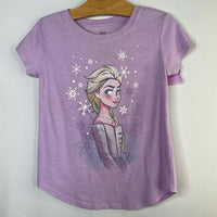 Size 6-7 (120): Disney Purple Princess Elsa T-Shirt