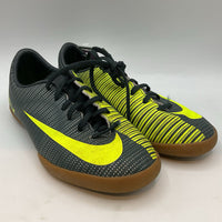 Size 3Y: Nike Green/Brown Lace-Up Turf Cleats