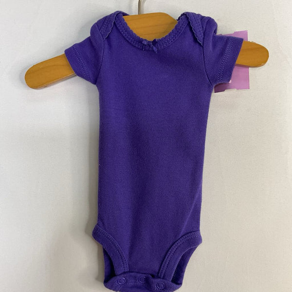 Size Preemie: Carter's Purple Onesie