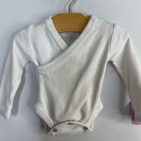 Size Preemie: L'ovedbaby White Long Sleeve Onesie