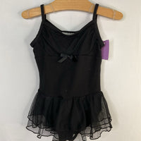 Size 4-5: Danskin Black Tulle Skirt Dance Leotard