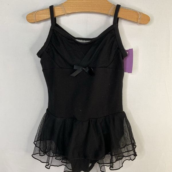 Size 4-5: Danskin Black Tulle Skirt Dance Leotard
