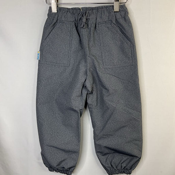 Size 3: Jan & Jul Grey Fleece Lined Rain Pants NEW w/Tags