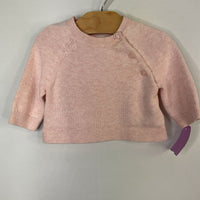 Size 0-3m: Gap Pink Knit Button-Up Sweater