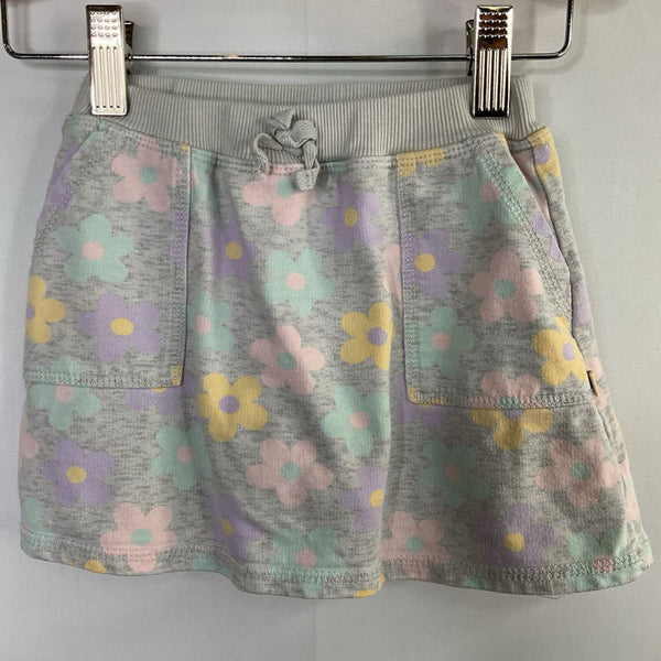 Size 4: Bearpaw Grey/Colorful Floral Skort