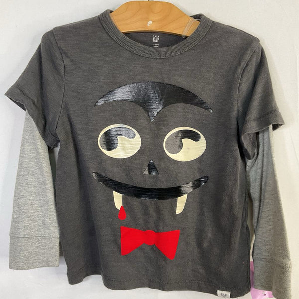 Size 4-5: Gap Grey Vampire Long Sleeve Shirt