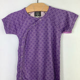 Size 18-24m: Kate Quinn Purple Print Snap-Up Romper