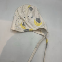 Size 3-6m (60): Hanna Andersson White/Multi Moon/Stars Bonnet