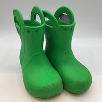 Size 6: Crocs Green Rain Boots