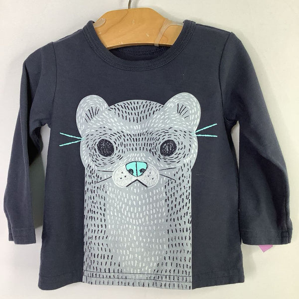 Size 6-9m: Tea Blue/Grey Otter Long Sleeve Shirt