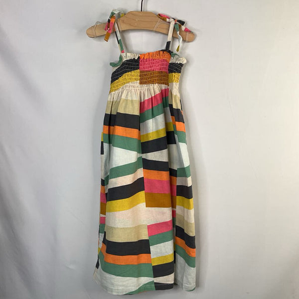 Size 3-6m: Tea Colorful Print Linen Blend Sundress