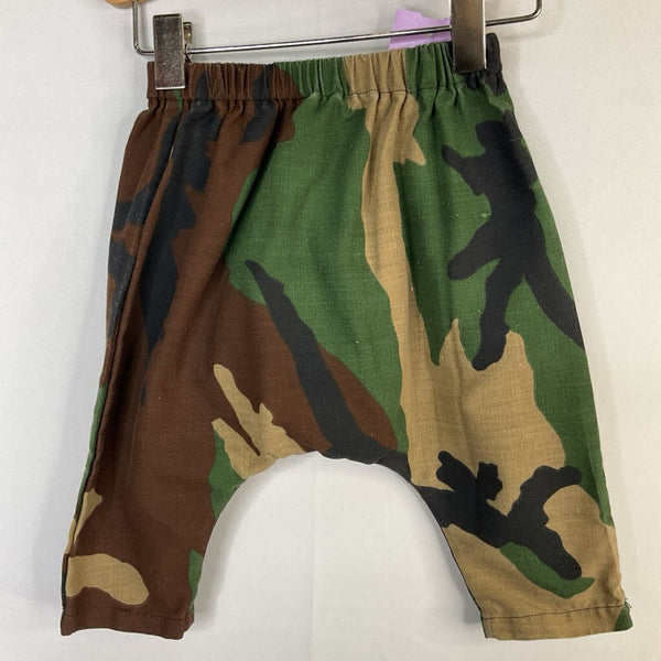 Size 3-6m: Green/Brown Camo Cozy Pants