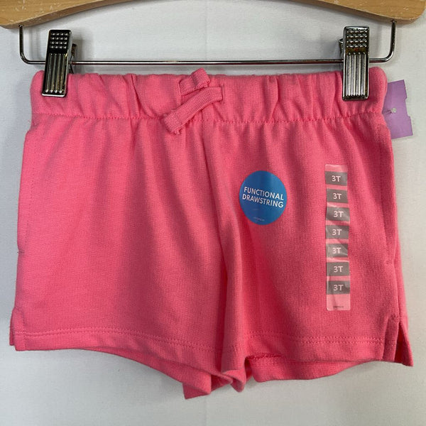 Size 3: Carter's Pink Drawstring Shorts NEW w/ Tags