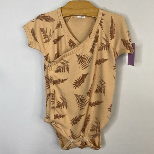 Size 12-18m: Kate Quinn Tan Leaves Onesie
