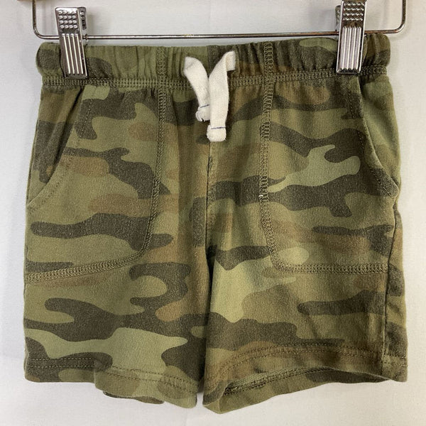 Size 2: Cat & Jack Green Camo Drawstring Shorts