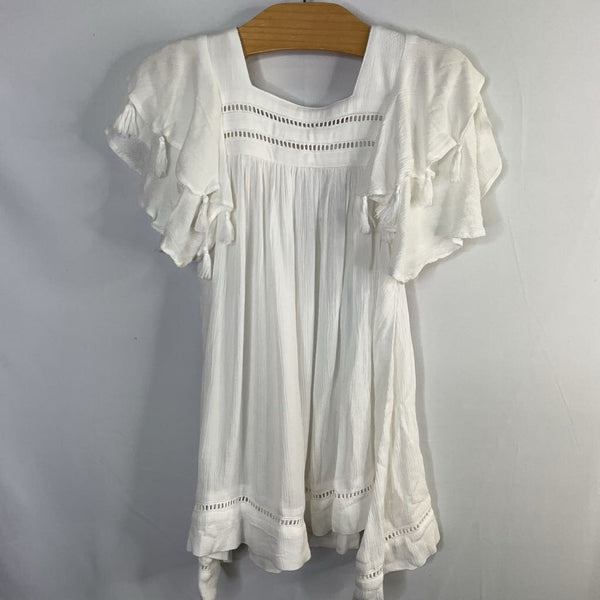 Size 2: Snapper Rock White Tassel Beach Dress NEW w/ Tags