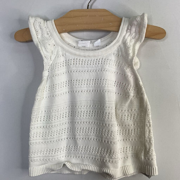 Size 4-5: Gap White Eyelet Knit Tank