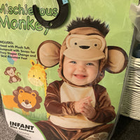 Size 6-12m: Spirit Mischievous Monkey Costume