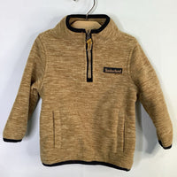Size 12m: Timberland Tan Fleece Quarter Zip Jacket