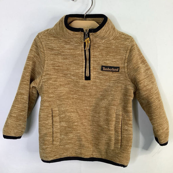 Size 12m: Timberland Tan Fleece Quarter Zip Jacket