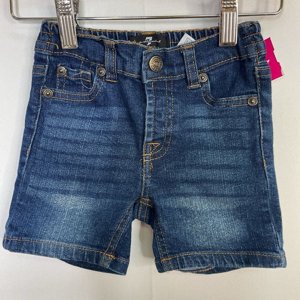 Size 18m: 7 For All Mankind Stretch Waist Denim Shorts