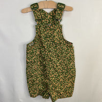 Size 6-7: Columbia Green/Pink/Yellow Floral Shortalls