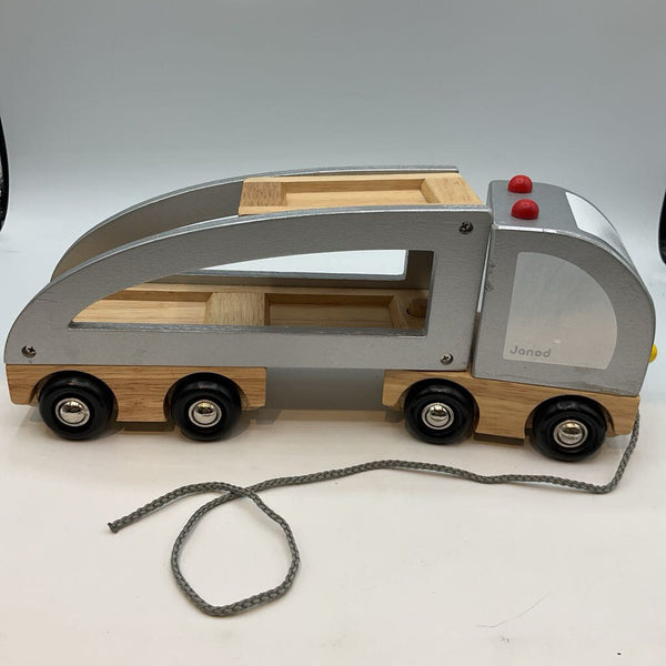Janod Wooden Wooden Pull Transport Truck