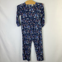 Size 18-24: Kate Quinn Blue/Red Bird/Floral Romper