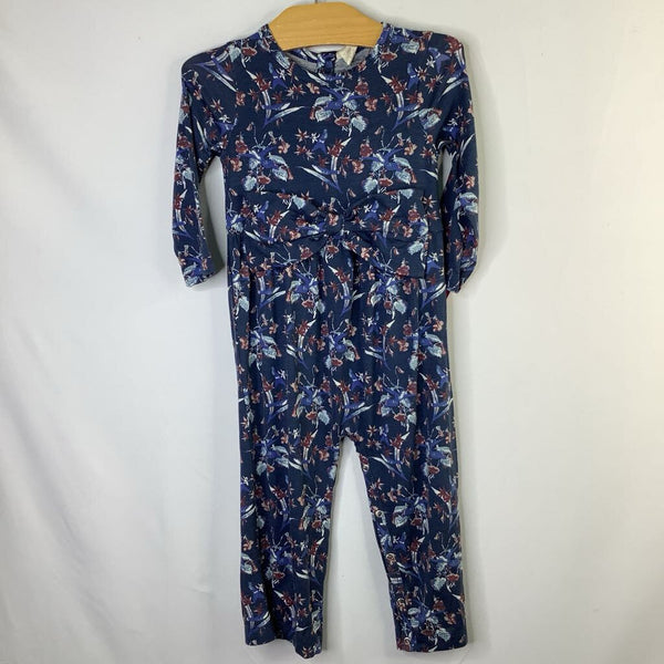Size 18-24: Kate Quinn Blue/Red Bird/Floral Romper
