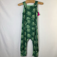 Size 18-24m: Kate Quinn Green Palm Trees Overalls