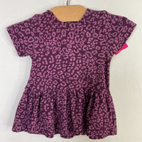 Size 18-24m: Kate Quinn Purple Leopard Print Peplum Top
