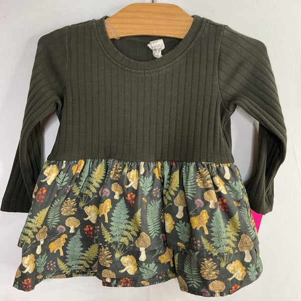 Size 2: Kate Quinn Grey/Multicolor Harvest Peplum Top